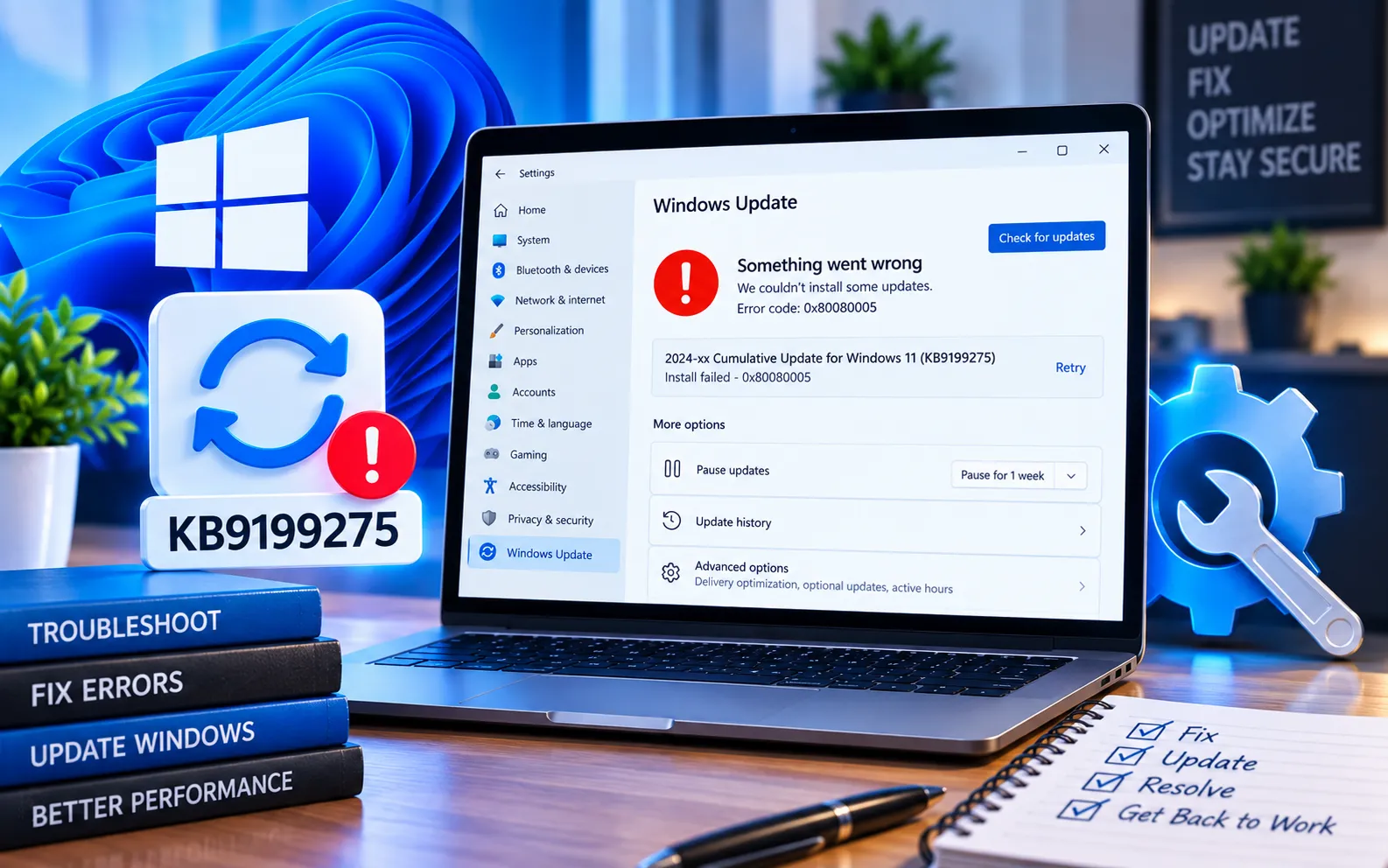Windows Update Error Code 0x80080005 fix